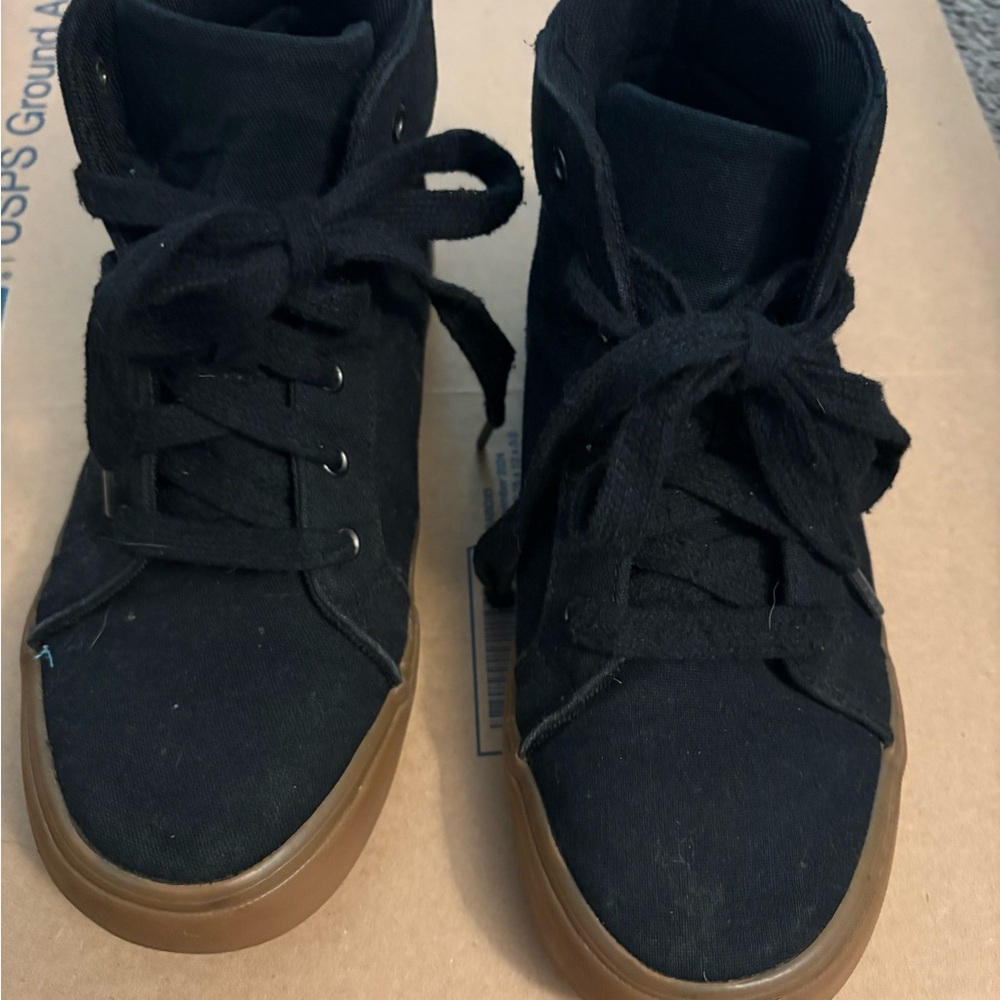 Wonder Nation Black and Brown Kids Sneakers